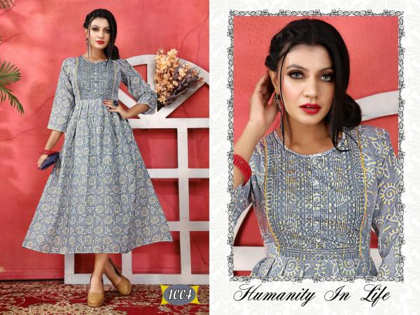 Golden Britt 1 Rayon Wear Rayon Anarkali Kurti Collection